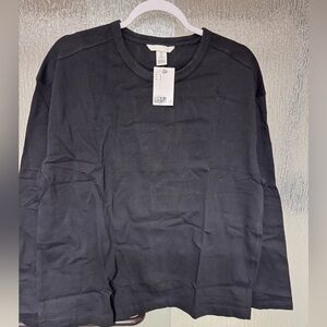 H&M Men's Long-Sleeve Crewneck Shirt - Black